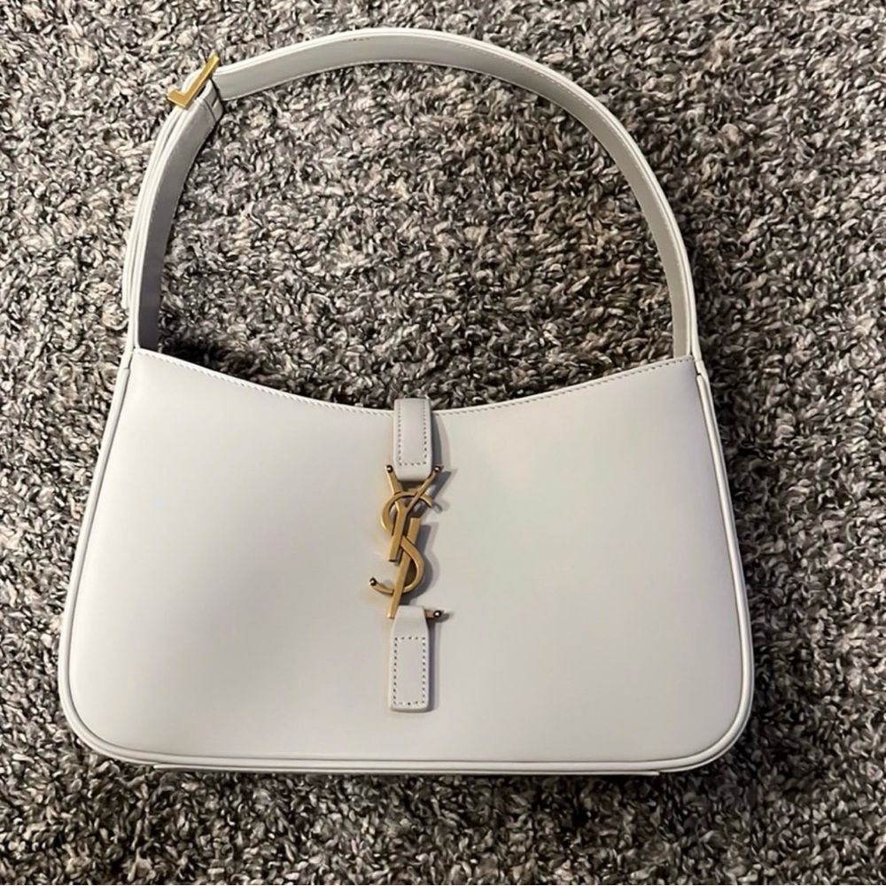 Saint Laurent LE 5À 7 IN SMOOTH LEATHER BLANC VINTAGE